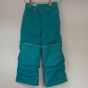 Columbia Teal Kids Snow Pants